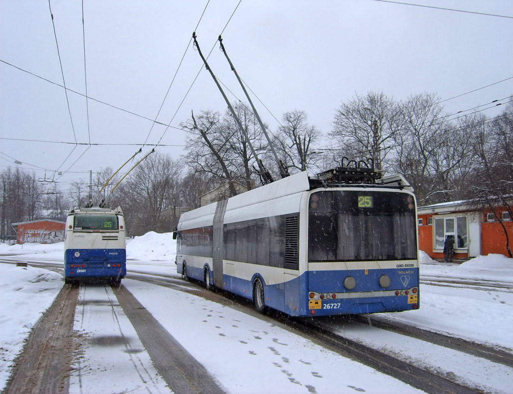 Рига, Solaris Trollino III 18 Ganz-Škoda № 26727