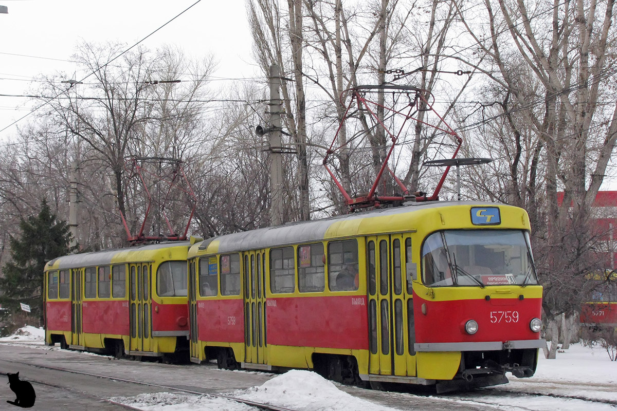 Volgograd, Tatra T3SU № 5759; Volgograd, Tatra T3SU № 5760