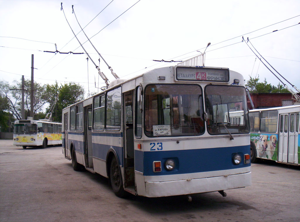 Samara, ZiU-682V [V00] # 23; Samara — Trolleybus depot # 2