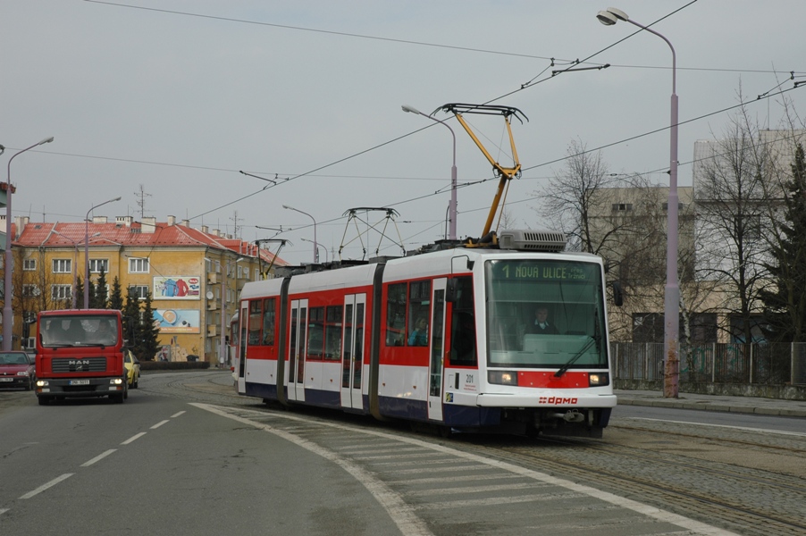 Оломоуц, Škoda 03T1 Astra № 201