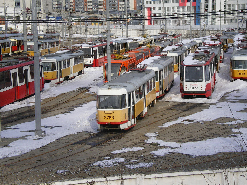 Москва, Tatra T3SU № 3768; Москва, 71-134А (ЛМ-99АЭ) № 3022