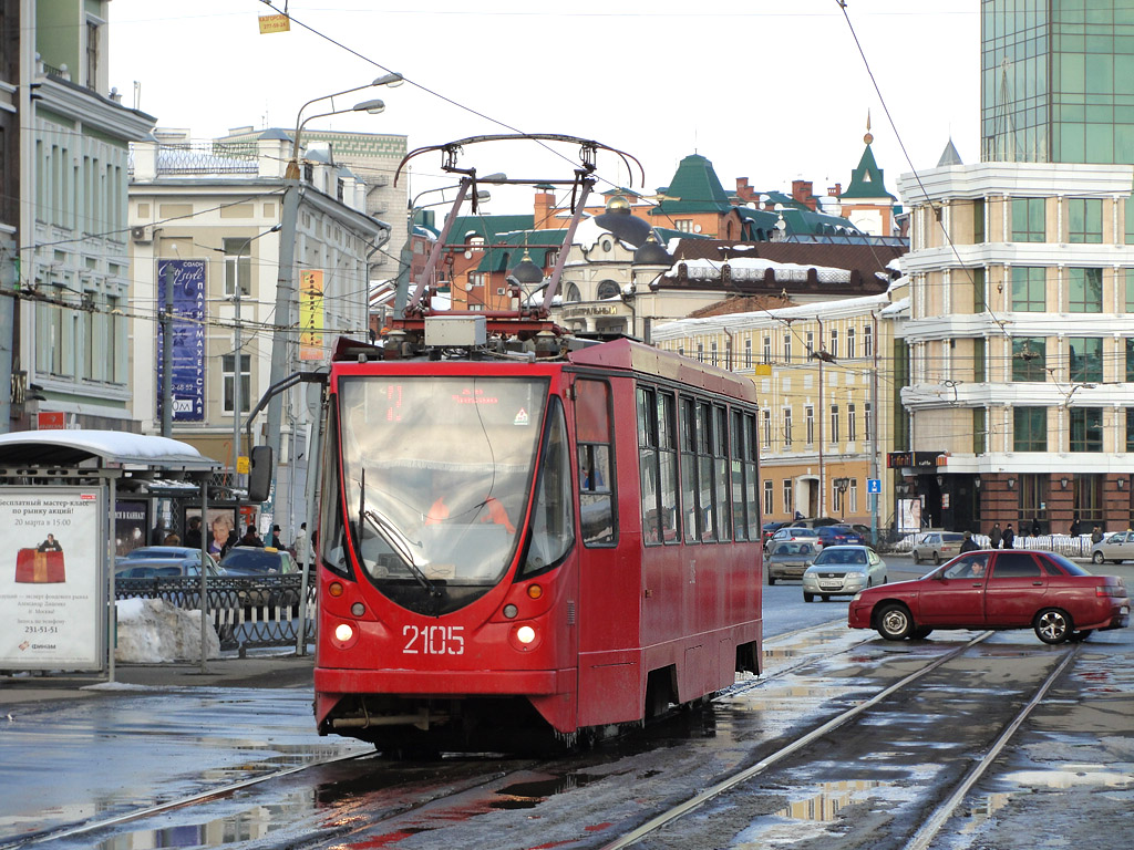 Казань, 71-134АЭ (ЛМ-99АЭ) № 2105