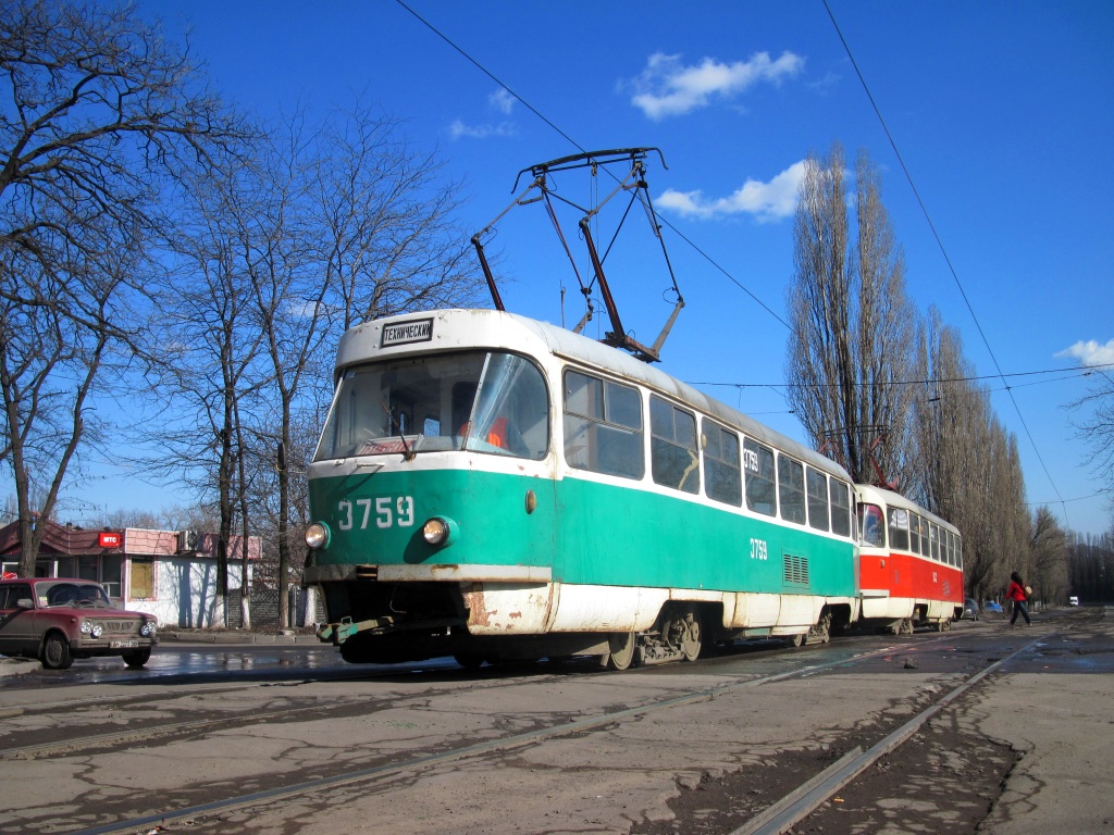 Doņecka, Tatra T3SU (2-door) № 3759 Doņecka, Tatra T3SU (2-door) № 3759