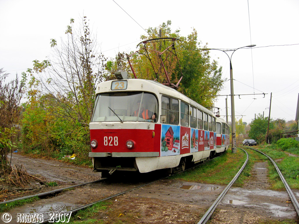 Самара, Tatra T3SU № 828