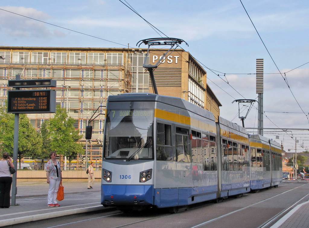Лейпциг, Leoliner Fahrzeug-Bau Leipzig NGTW6L № 1306