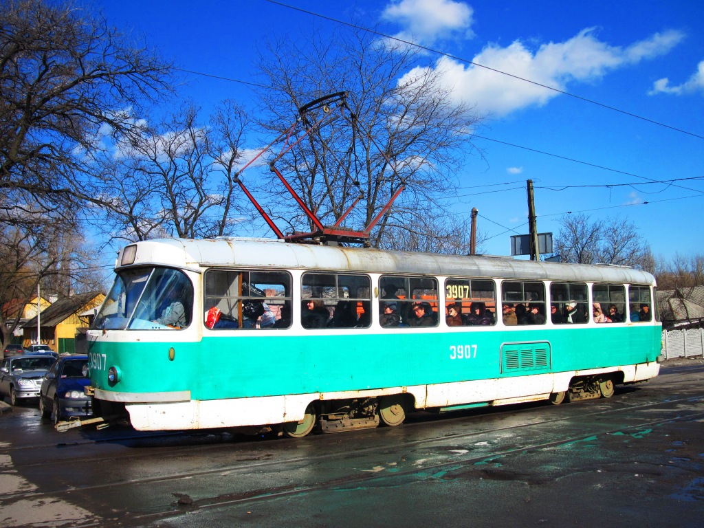 Донецк, Tatra T3SU (двухдверная) № 3907