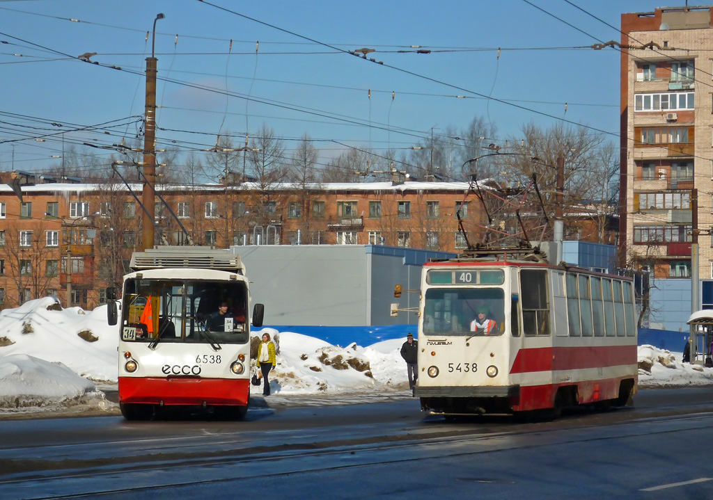 Санкт-Петербург, ВЗТМ-5284 № 6538; Санкт-Петербург, ЛМ-68М № 5438