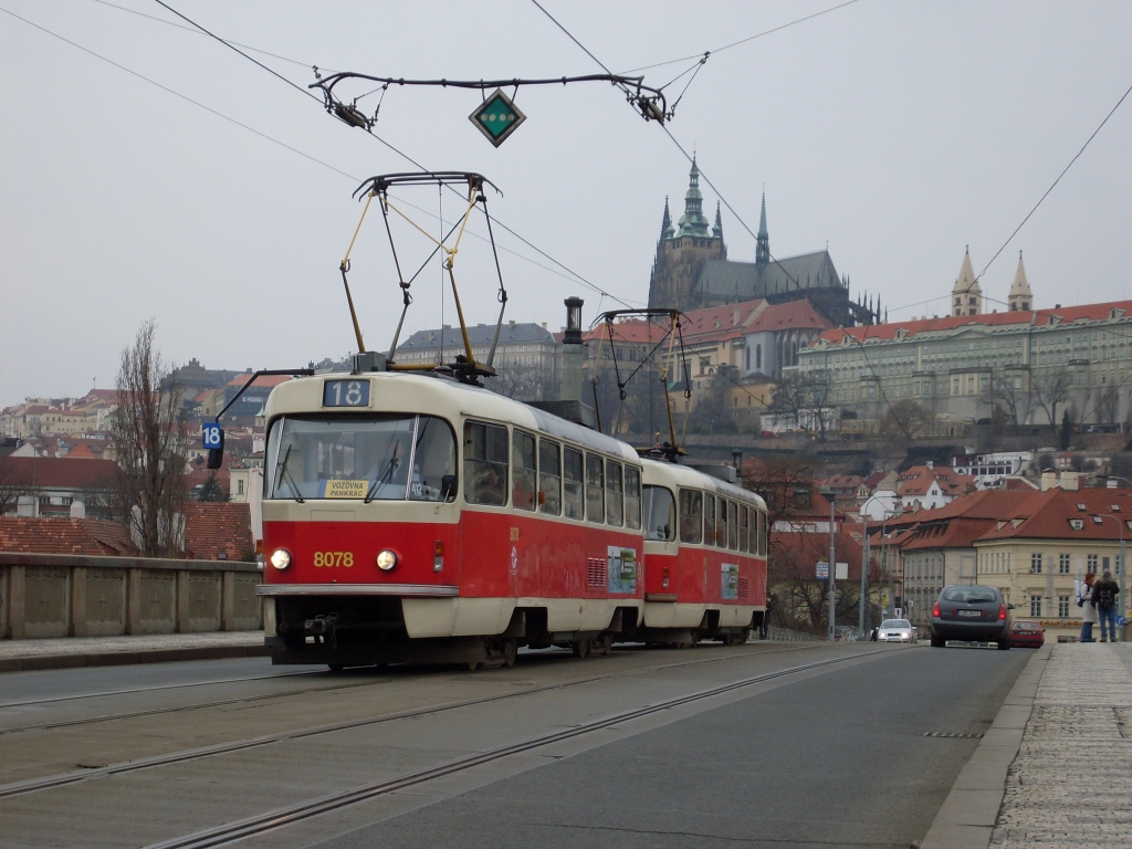 Прага, Tatra T3M № 8078