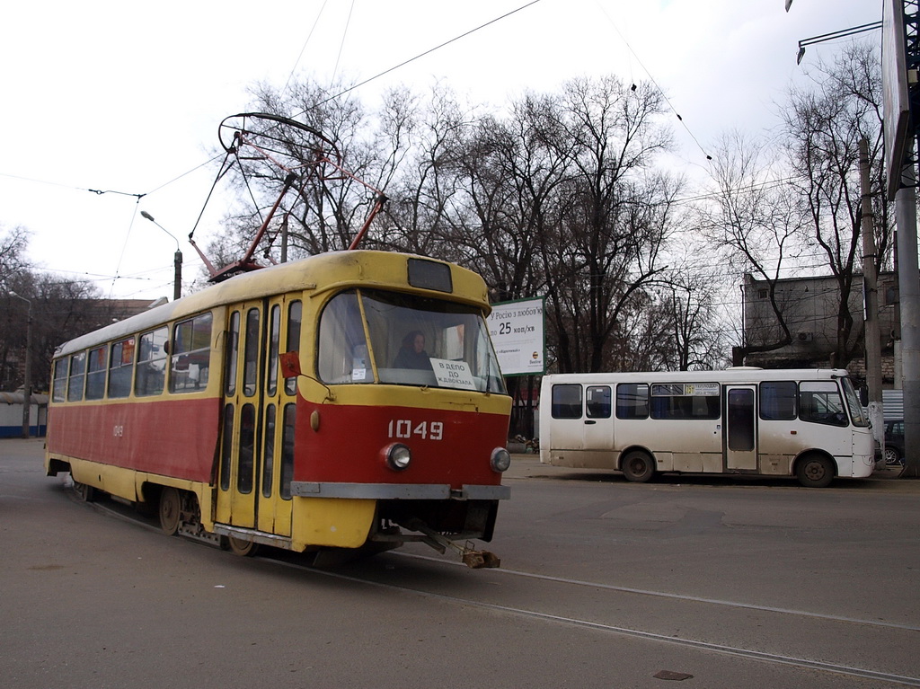 Одесса, Tatra T3SU (двухдверная) № 1049