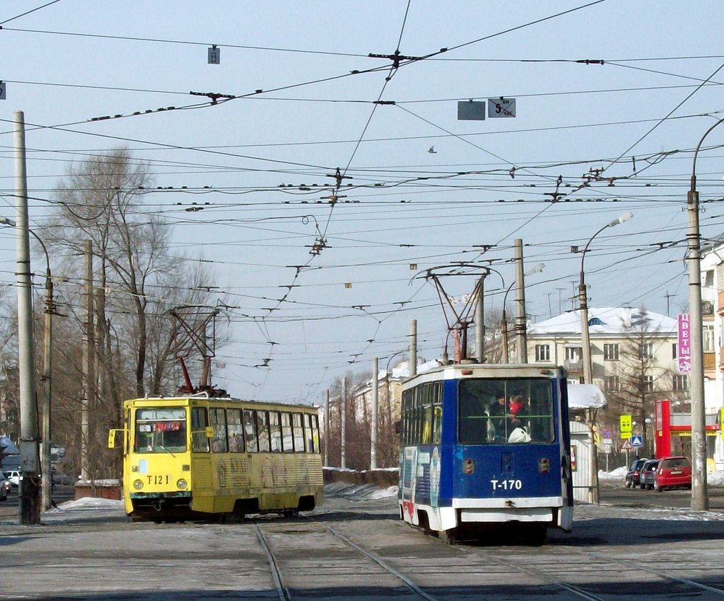 Angarsk, 71-605A Nr. 170; Angarsk, 71-605 (KTM-5M3) Nr. 121 Angarsk, 71-605A Nr. 170; Angarsk, 71-605 (KTM-5M3) Nr. 121