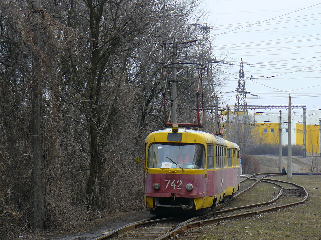 Запорожье, Tatra T3SU № 742; Запорожье, Tatra T3SU № 744