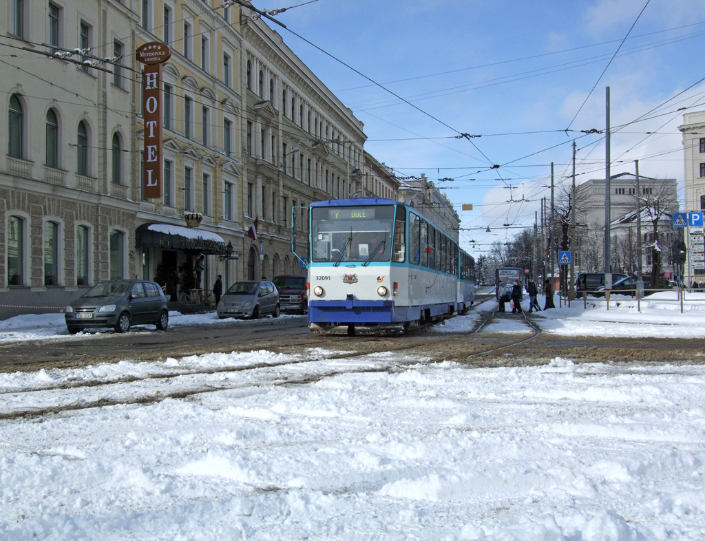 Рига, Tatra T6B5SU № 32091