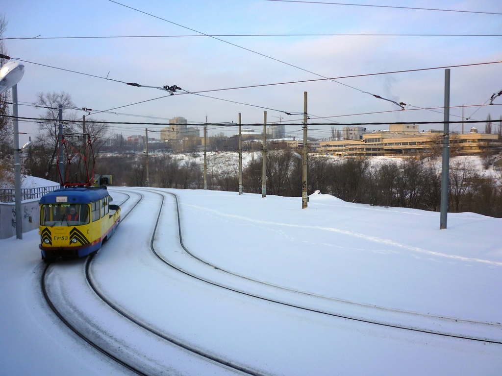 Волгоград, Tatra T3SU (двухдверная) № 53; Волгоград — Трамвайные линии: [5] Пятое депо — Скоростной трамвай