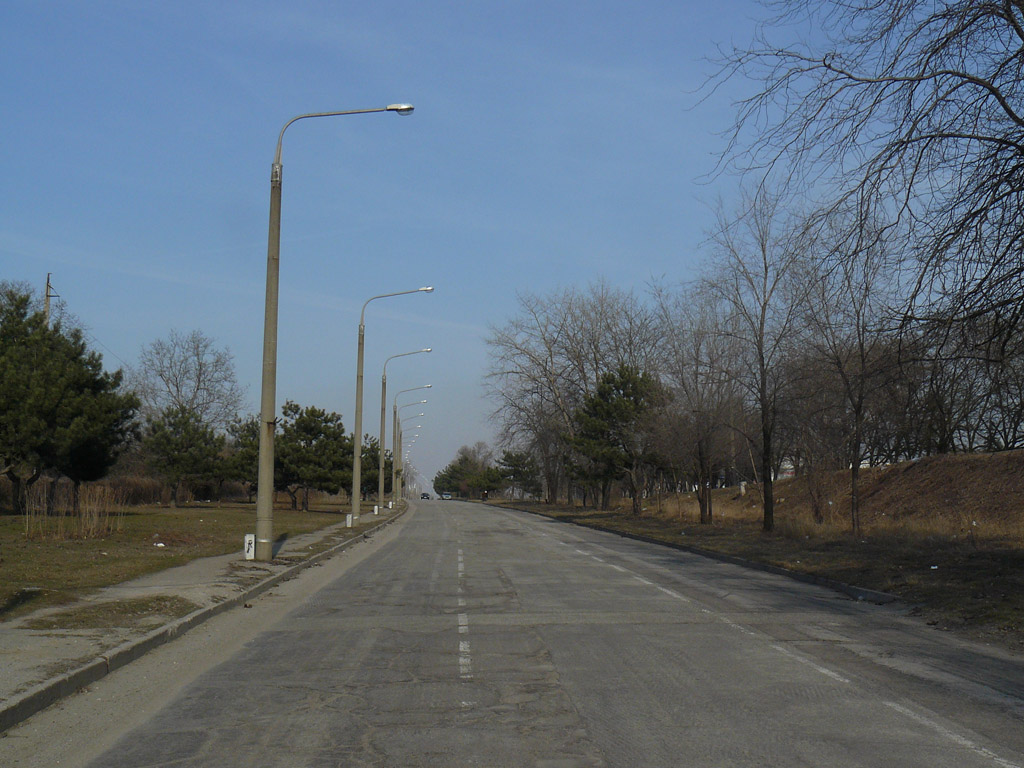 Zaporižžja — Trolleybus line across Khortytsia Island