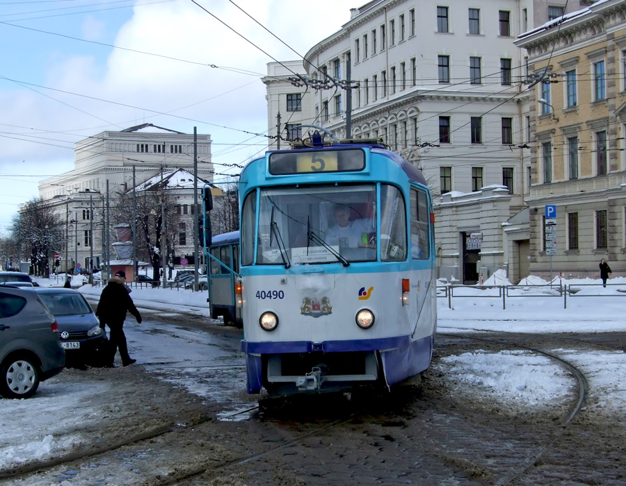 Рига, Tatra T3A № 40490