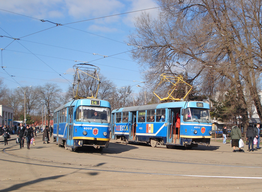 Одесса, Tatra T3R.P № 4005; Одесса, Tatra T3R.P № 4011