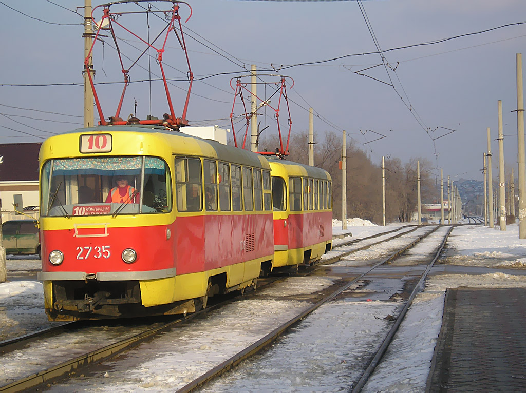 Волгоград, Tatra T3SU № 2735; Волгоград, Tatra T3SU № 2736