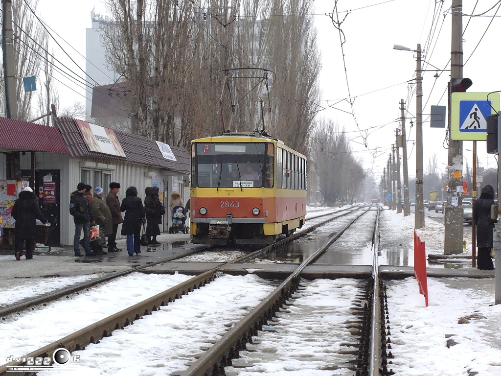 Волгоград, Tatra T6B5SU № 2843