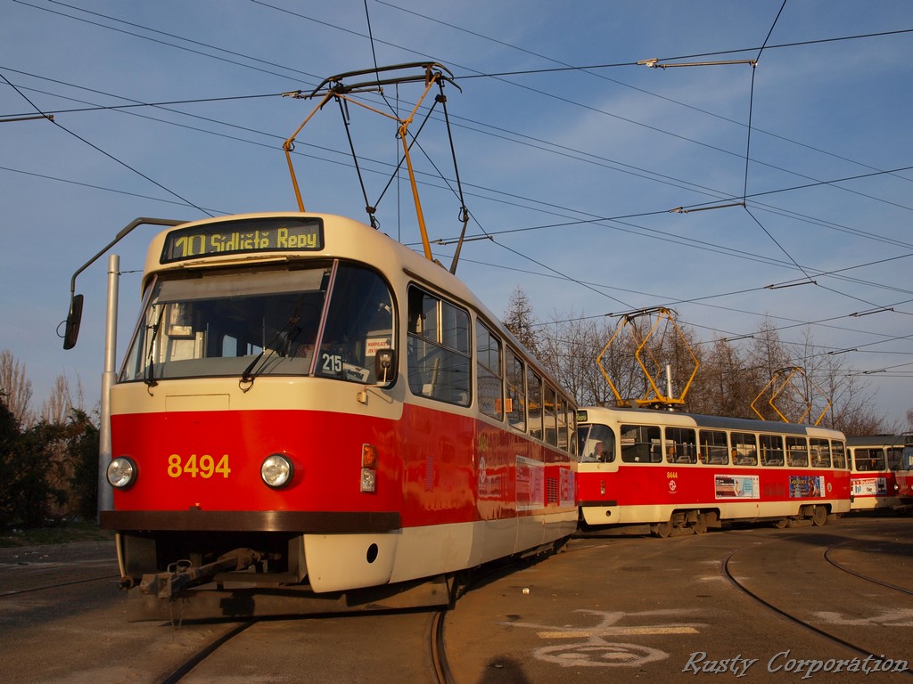 Прага, Tatra T3R.P № 8494