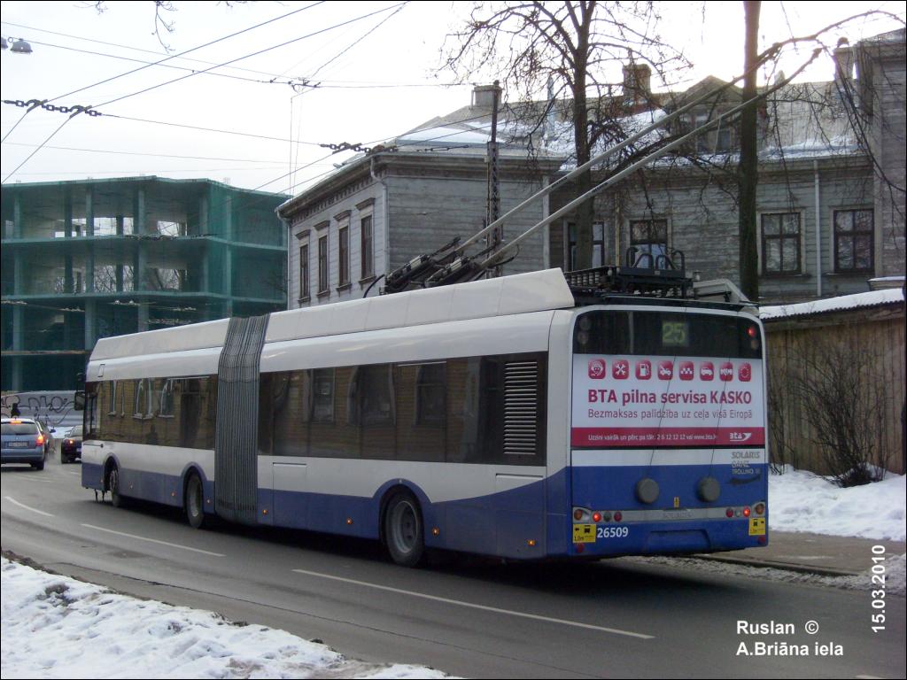 Рига, Solaris Trollino III 18 Ganz № 26509