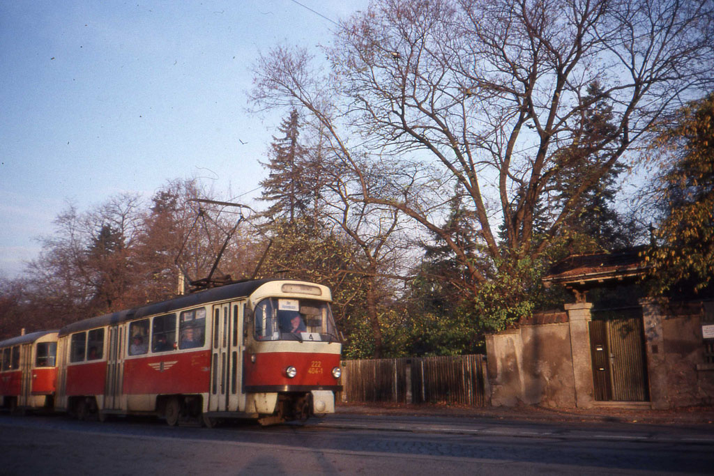 Дрезден, Tatra T4D № 222 404; Дрезден — Старые фотографии (трамвай)