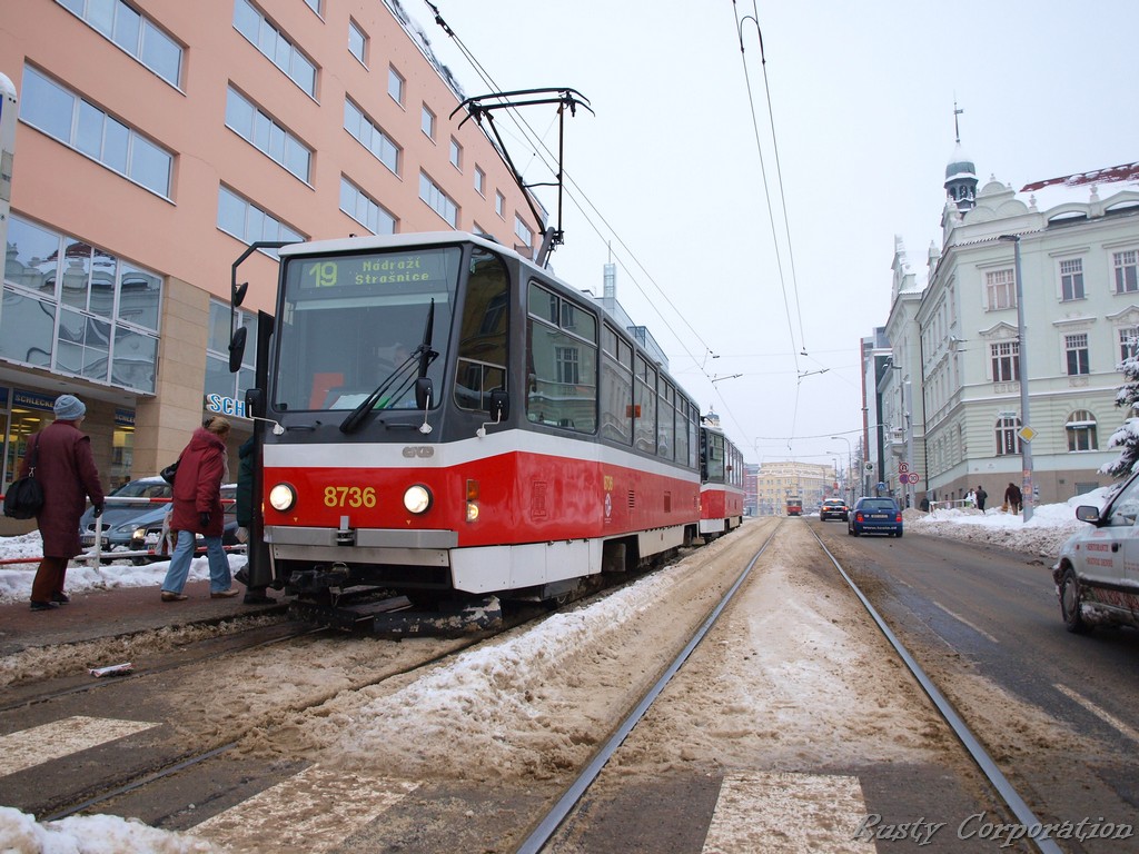 Прага, Tatra T6A5 № 8736