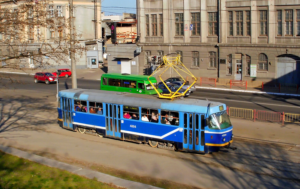 Одесса, Tatra T3R.P № 4004; Одесса — Трамвайные линии: Вокзал → Люстдорф → Рыбный порт