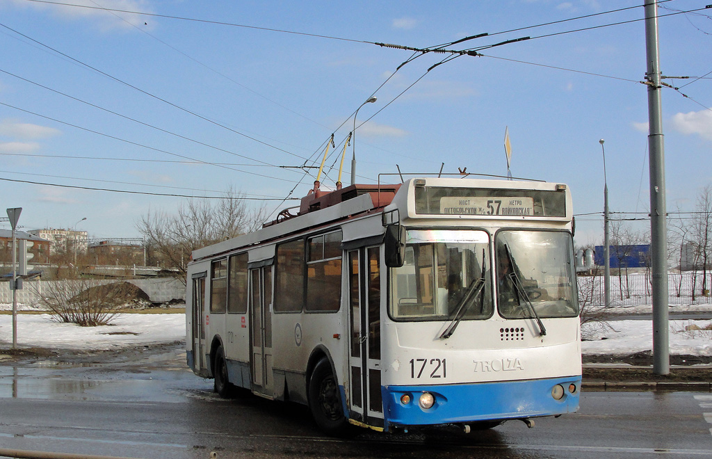 Москва, ЗиУ-682Г-016.02 (с широкой 1-й дверью) № 1721