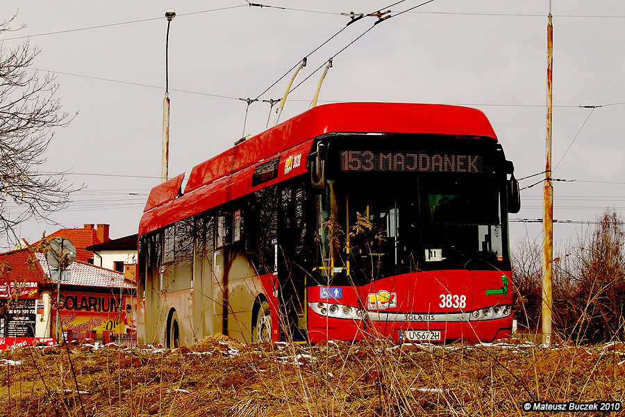 Lublin, Solaris Trollino III 12 AC № 3838