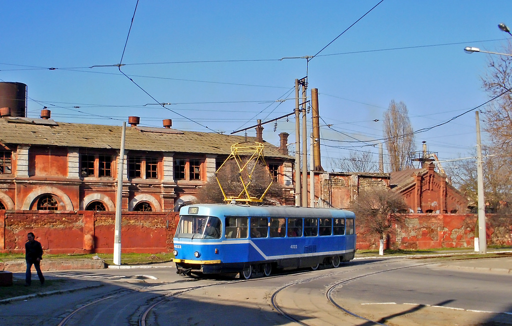 Одесса, Tatra T3R.P № 4022; Одесса — Трамвайные линии; Одесса — Трамвайные линии: Ближние Мельницы и Черёмушки