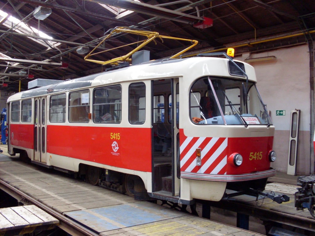 Прага, Tatra T3M № 5415; Прага — Трамвайные депо Прага, Tatra T3M № 5415; Прага — Трамвайные депо
