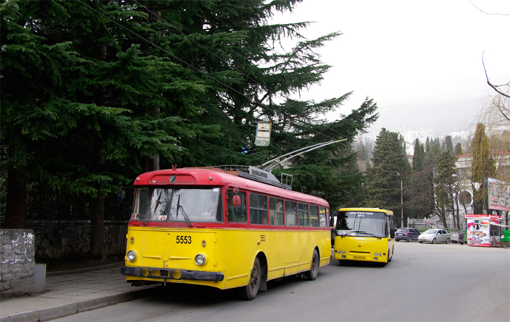 Крымский троллейбус, Škoda 9Tr21 № 5553