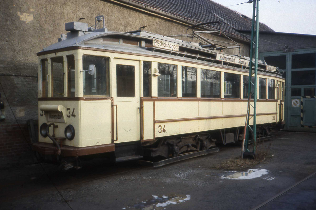 Шёнайхе – Рюдерсдорф, Четырёхосный моторный Lindner/AEG № 34; Шёнайхе – Рюдерсдорф — Старые фотографии