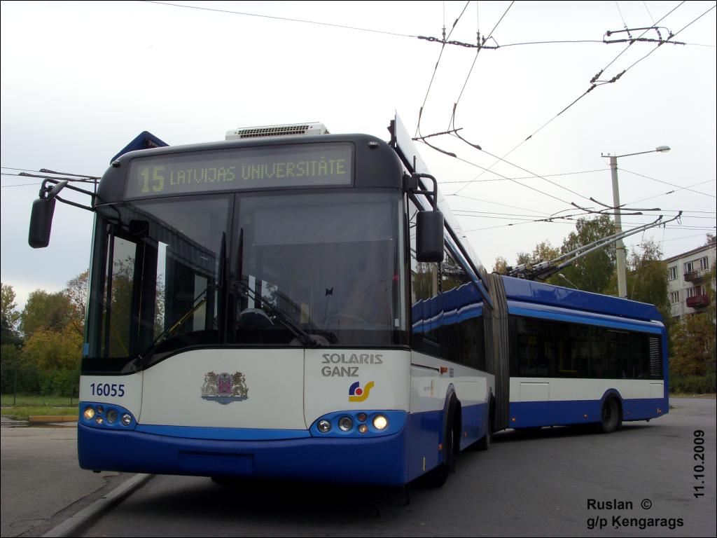 Рига, Solaris Trollino II 18 Ganz № 16055