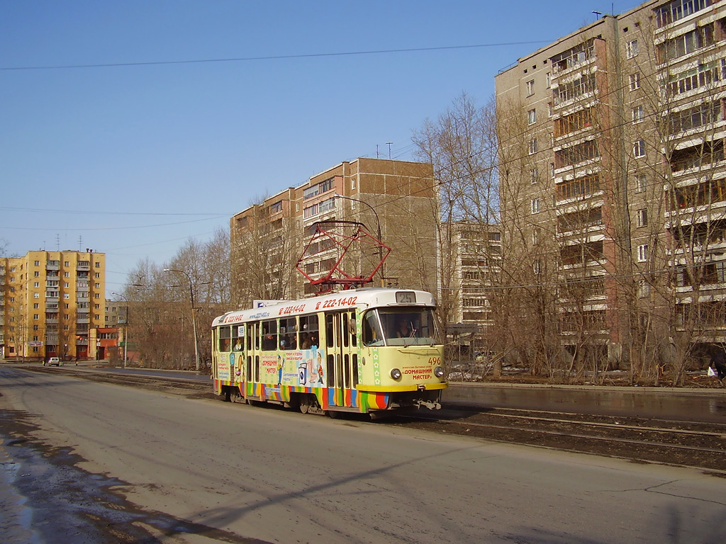 Jekatyerinburg, Tatra T3SU (2-door) — 496