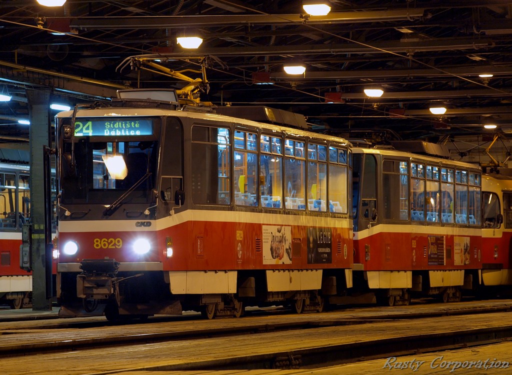 Прага, Tatra T6A5 № 8626; Прага — Трамвайные депо Прага, Tatra T6A5 № 8626; Прага — Трамвайные депо