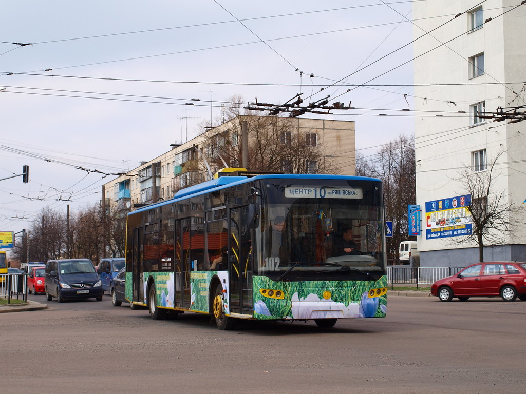 Лвов, ЛАЗ E183D1 № 102 Лвов, ЛАЗ E183D1 № 102