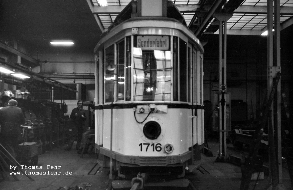 Дрезден, Busch Großer Hecht № 1716 (201 303); Дрезден — Старые фотографии (трамвай)