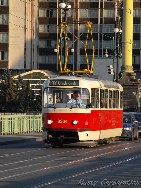 Прага, Tatra T3R.P № 8304