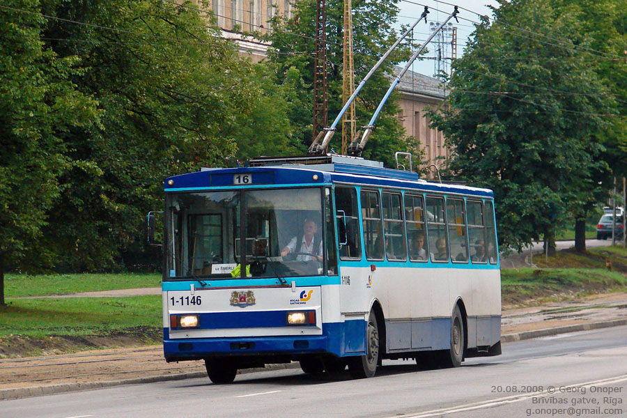 Рига, Škoda 14Tr02 № 1-1146