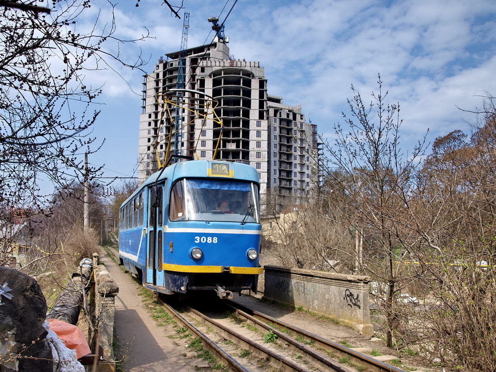 奧德薩, Tatra T3R.P # 3088; 奧德薩 — Tramway Lines: Velykyi Fontan to 411th Coastal Battery Memorial
