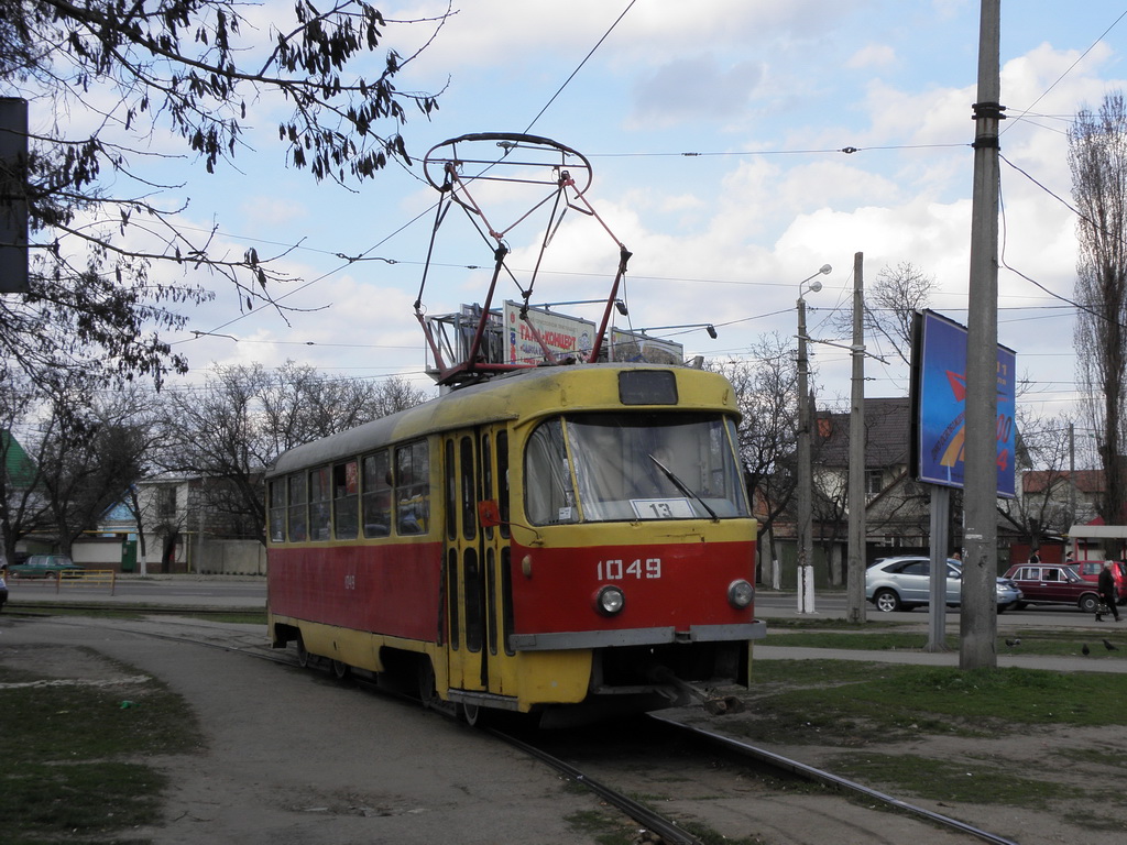 Одесса, Tatra T3SU (двухдверная) № 1049