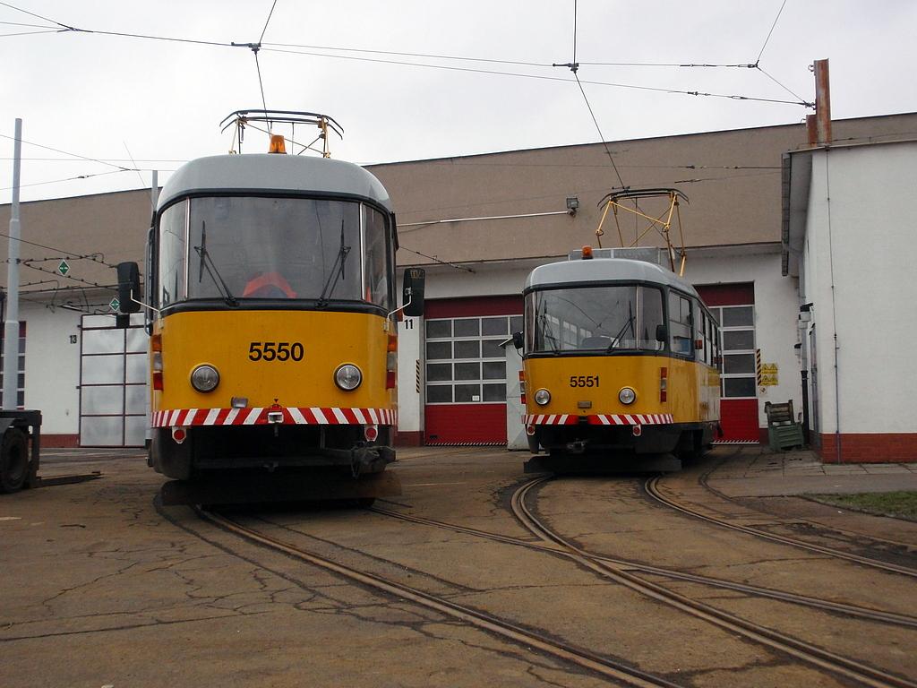 Praha, Tatra T3M č. 5550; Praha, Tatra T3M č. 5551