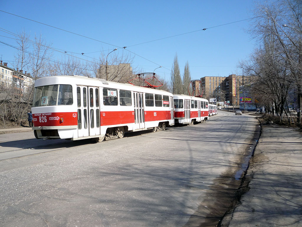 Самара, Tatra T3SU № 826