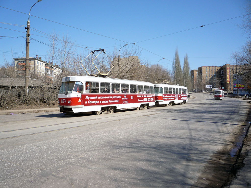 Самара, Tatra T3SU (двухдверная) № 1163