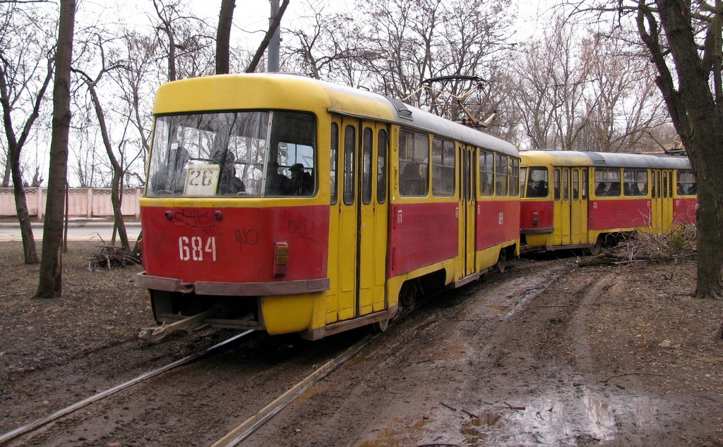 Харьков, Tatra T3SU № 684