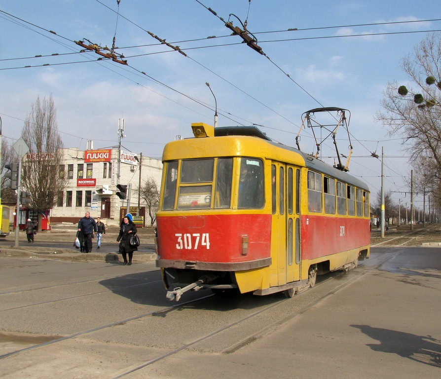 Harkiv, Tatra T3SU (2-door) Br. 3074