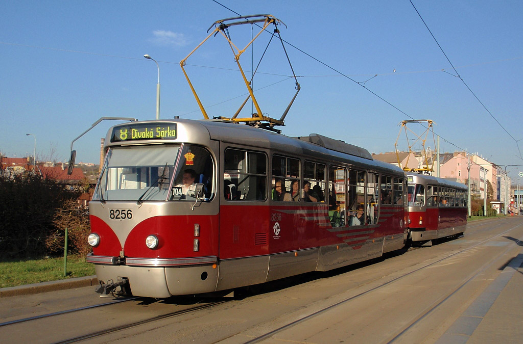 Прага, Tatra T3R.PLF № 8256