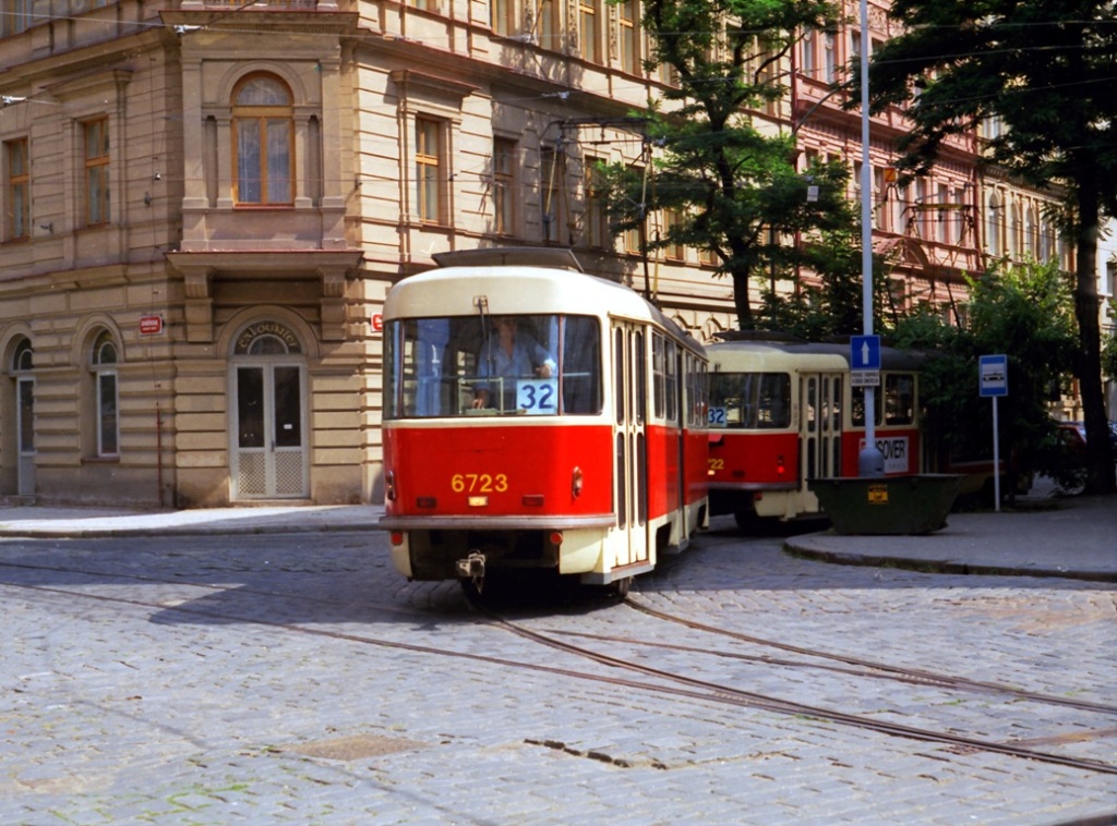 Прага, Tatra T3 № 6723; Прага — Конечные пункты