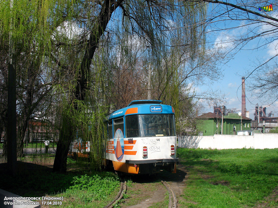 Дніпро, Tatra T3DC2 № 1406; Дніпро — Прогулянка на Tatra T3DC (17.04.2010)